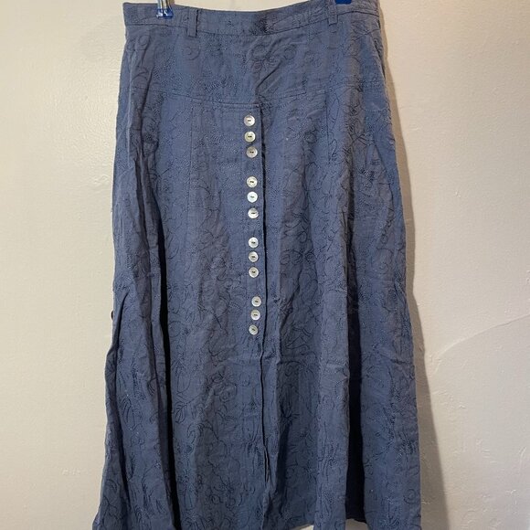 Vintage Marie Claire Blue Maxi skirt - Picture 1 of 4